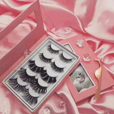 China 3D Crisscross Hand Made Band 25mm Mink Eyelashes Vendor Natural Sample 100% 25MM Mink Eyelash for sale