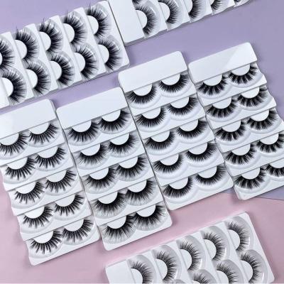 China Super Dramatic Private Label Lashes 15mm False Eyelashes Crisscross Long With Custom Packaging for sale