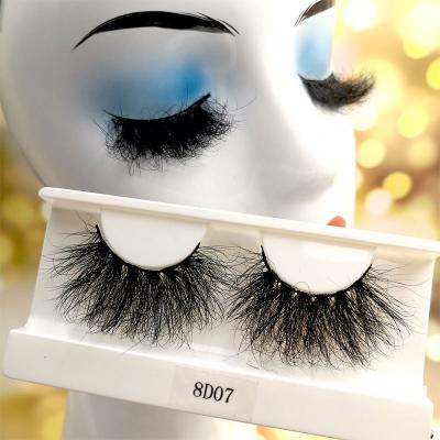 China 3d Mink Lashes Wholesale 3D Mink Eyelash Crisscross Strip Fluffy Box 15mm Mink Lash Vendor With Custom Packaging for sale