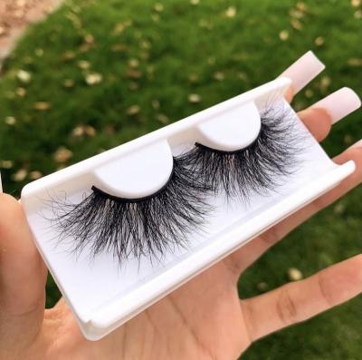 China Fake 3D Mink Eyelashes Free From Mink Fur Lashes Vendor Cruelty Faux Short Fluffy Tapered Fake Long 15mm Curl Mink Eyelash for sale