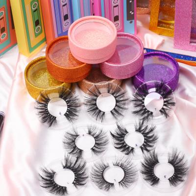 China New Arrivals Mink Fur Lashes Unique 15mm False Mink Eyelash Vendor Fluffy 3d Eyelashes Tapered Volume for sale