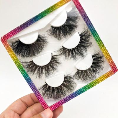 China New Arrival Cashmere Feel Faux Mink Eyelash Vendor 3D Tapered Mink Eyelash for sale