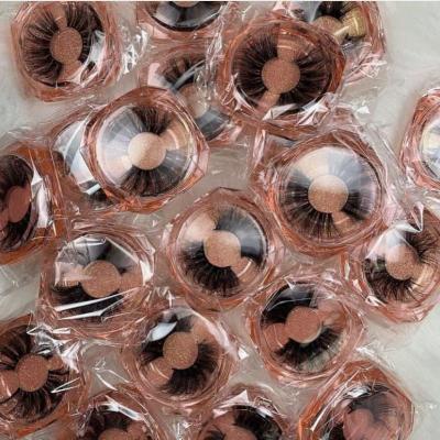 China Charming Tapered Lashes Private Label Box Your Own Logo 3d False Silk Eyelash Synthetic Eyelash 25mm for sale