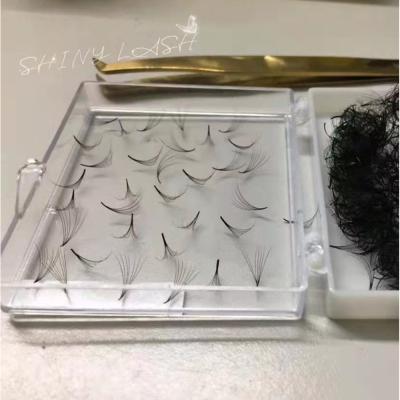 China Long Natural De Lashes Fans Volume Russian Silk 10D Premade Extension Lash Lash Label Custom Made for sale