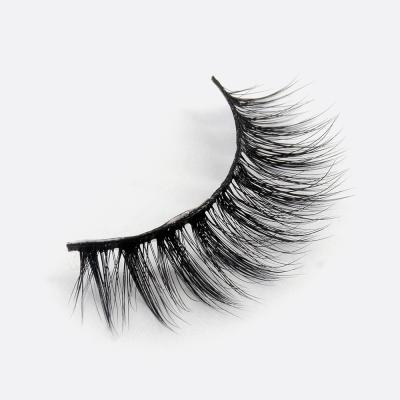 China Wispies 4D01 3D False Eyelashes Vendor Customized Boxes Silk Lashes Natural Tapered Effect Styles Cheap Lashes for sale