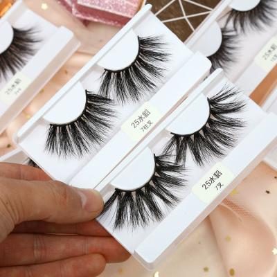 China Crisscross Make Own Brand Seller 3D Dramatic Mink 25mm Eyelash Bulk Sale for sale