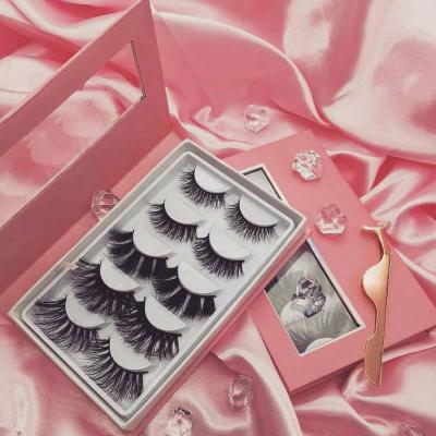 China Wholesale Angels Crisscross Feather Private Label 30mm Mink Clear Strip Eyelashes Real Pretty Pack for sale