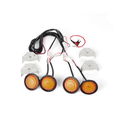 China 2017 DRL JK Auto Ignition Accessories For Jeep Wrangler High Power Amber Off Road Auto Grill Light for sale