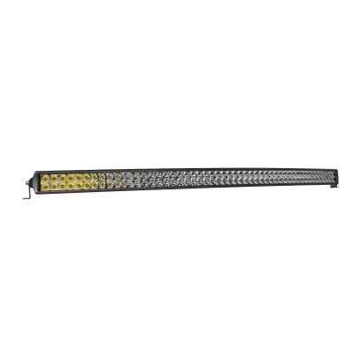 China Off Road 600W P8 Spot Beam 50 Inch Offroad Curved Dual Array Led Light Bar for sale