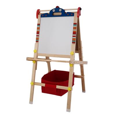 China Kids Drawing Robot Modal Kids Set High And Lowered Magnetic Dustproof Double Sided Drawing Board for sale