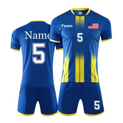 China Factory Wholesale Custom Sublimation Printing Soccer Jerseys Sets SDS-135 Team Uniform Set for sale