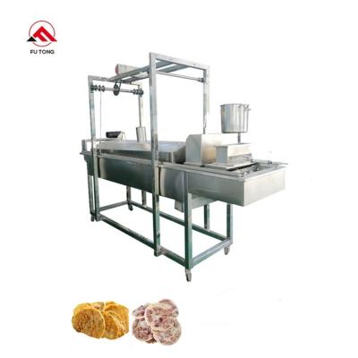 China Rempeyek Frying Line Dari Surinam of Rempeyek Kacang Mesin Peyek Teri Anchovy Peanut Crackers Mesin Kacang Rempeyek Factory Supply Production for sale