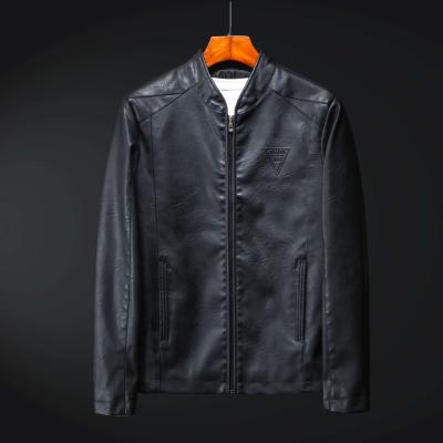 China 2021 raincoats the new autumn and winter fashion PU vintage casual street of the coat solid men's leather jacket style Outwear the leather jackets for sale