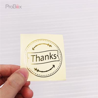 China Custom Logo Printing White 250gsm 300gsm Waterproof Luxury Elegant Gold Foil Greeting Card Thank You Card Small Business for sale