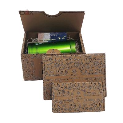 China Recycled Materials Bakery Custom Printing Donuts Take Away Paper Box for sale