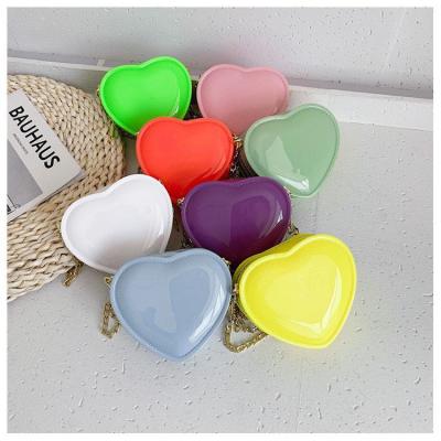 China High Quality Hot Selling Candy Colored Heart Shaped Small Jelly Bags Ladies Purses Women Purses Luxury Purses for sale