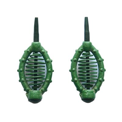 China New Lead Feed Lure Holder Basket Cage Trap Carp Fishing Feeder Bait Cage Accessory for sale