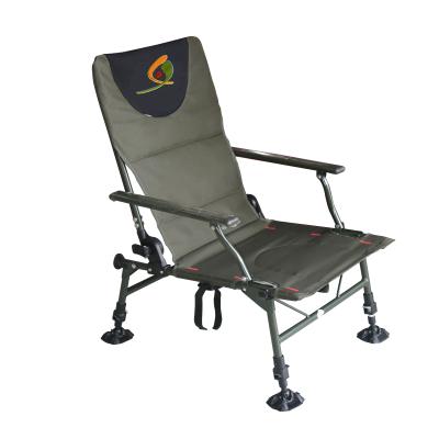 China Modern Beach Chair Detachable Iron Camping Chair Breathable Extended Foldable Fishing Chair for sale