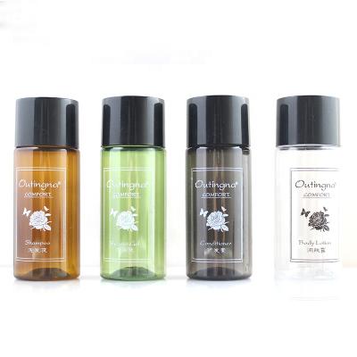 China Shampoo Bottle 40ml Clear PET Bottle Shampoo Bottle Shower Gel Bottle for sale