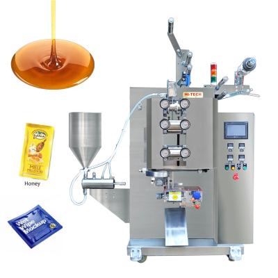 China 1-50ml Small Food Cream Sauce Paste Filling Machine Cheese Syrup Hand Gel Sachet Packing Machine for sale