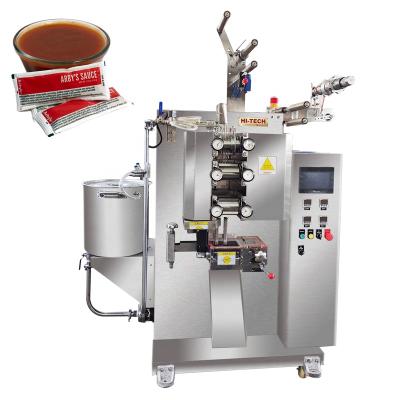 China Food Price Mayonnaise Tomato Sauce Oil Pasta Sauce Sealing 5 Servo Thick Viscous Liquid Packing Machine for sale