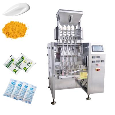 China Food VFFS Peanut Butter Granules Powder Multi-lane Dough Sachet Liquid Enzyme Packing Machine for sale