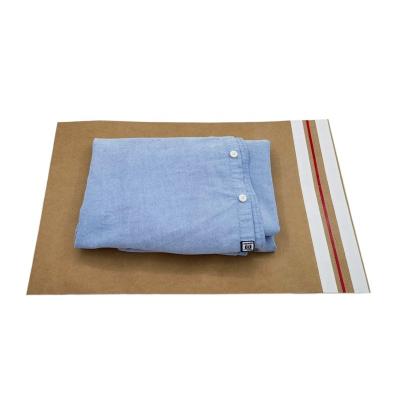 China Tear-proof& Waterproof Custom Logo Print Courier Mail Envelope Clothing Packaging Self Adhesive Kraft Paper Mailing Bags for sale