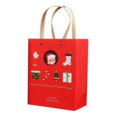 China Luxury Carry Shopping Packaging Fancy Halloween Birthday Gift Party Christmas Thanksgiving Wedding Supplies Favor Brown Paper Gift Bags for sale