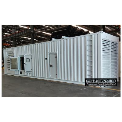 China Power 1200kw 1500kva large container diesel generator sets power station with famous engine 4012-46TAG2A P-1650 for sale