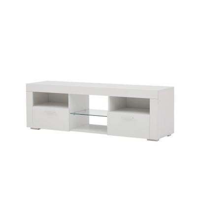 China Modern Factory Outlet Personalized Customization Luxury White Solid Wood TV Cabinet TV Stand for sale