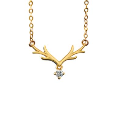 China Customized 14k CLASSIC VVS DEF Moissanite Diamond Gold Jewelry Pendant Necklace for sale