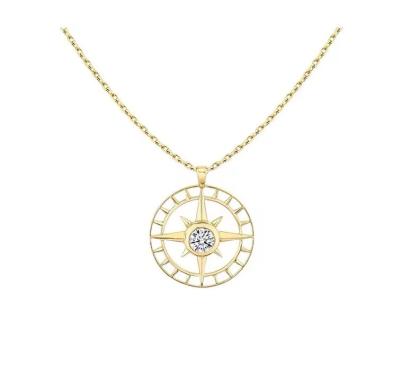 China CLASSIC Personalized Necklace Women Jewelry Luxury 18 K Real Gold Chains Jewelry Necklace With Diamond for sale