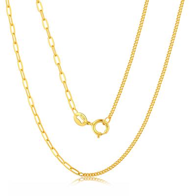 China 2022 New Different Design AB Chain FASHIONABLE 18k Gold Simple Clavicle Chain Chain for sale