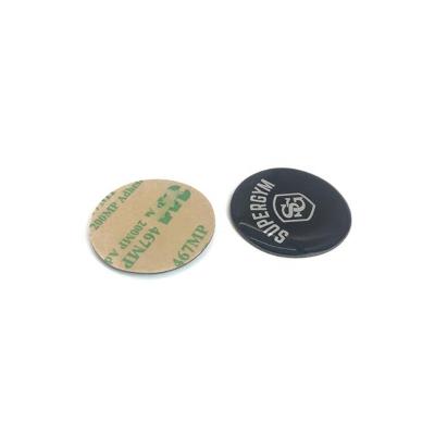 China Customized 125KHz TK4100 Logo PVC RFID Tag Waterproof ID Chip Waterproof/Waterproof Round Slim Sticker for Access Control for sale