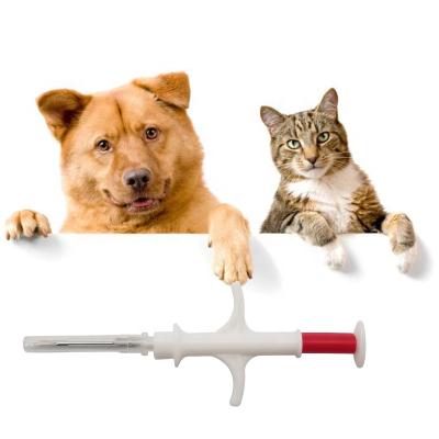 China Waterproof/waterproof rfid chip injection pet identification microchip animal syringe for sale for sale