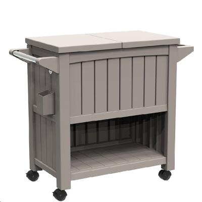 China Outdoor Living Outdoor Entertainment Polypropylene Serving Cart /service cart for garden BBQ table for sale