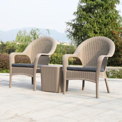 China Modern Modern Rattan Plastic Chair With Table Outdoor Patio Set - Brighton Balcony Set for sale