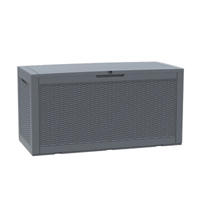 China 380L/100 Gal Weatherproof Resin Outdoor Garden Deck Storage Box / Cushion Box Easily Assembled for sale