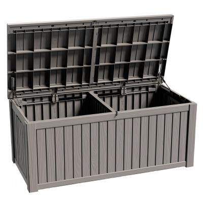 China Easily Assembled 570L KD Plastic Waterproof Lockable Deck Storage Outdoor /Lockable Storage Box for sale