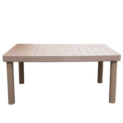 China Weather Resistant Outdoor Garden Furniture Patio Plastic Camping Table for sale