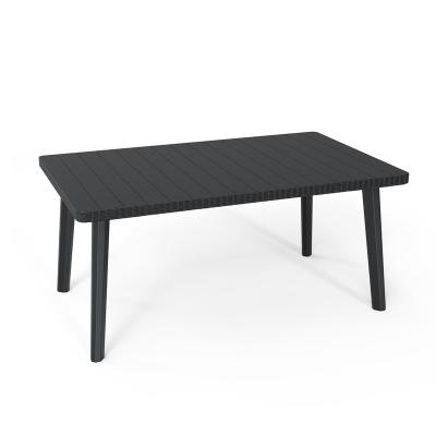 China Weather Resistant Hot Sales Promotion Square Extending Fiberglass Dining Table for sale