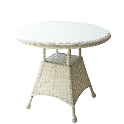 China Weather Resistant Garden Bar Detachable Plastic Chair And Round Table With Rattan Style for sale