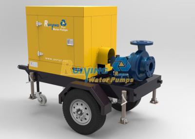 China Diesel centrifugal water pump ,  large flow trailer Water Pump for irrigation for sale