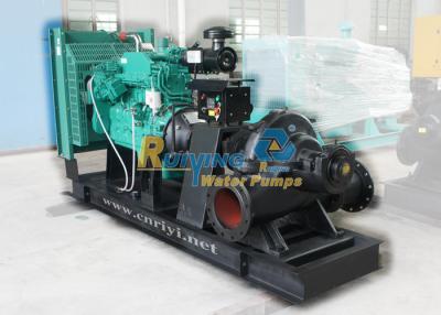 China 800m3/h Flow 32m lift diesel powered water pumps , 10inch diesel engine driven pump for sale