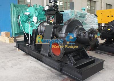 China 12 Inch 1200m3/h flow powered water pump diesel engine 40M Head 6M Suction for sale