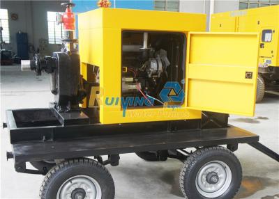 China Weather proof enclosure diesel driven pumps centrifugal  ,16m head diesel dewatering pumps for sale