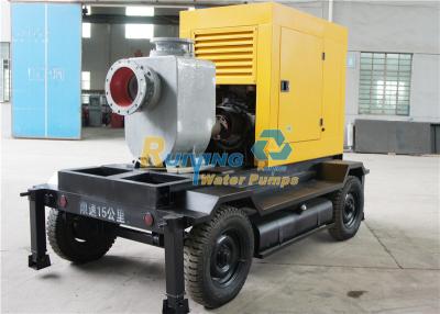 China Farm irrigation 300m3/h Self Priming Diesel Pump with trailer cavitation - resistant for sale