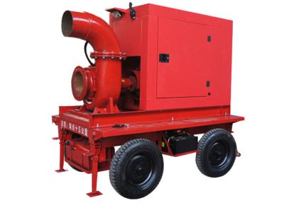 China Irrigation Mobile Diesel Water Pump With 1400 m3/H Flow , 10m Lift Head for sale