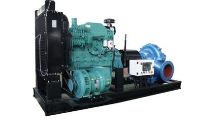 China Fire Control High Pressure Diesel Powered Water Pumps Centrifugal Double Suction for sale