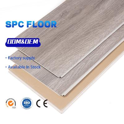 China Modern Luxury 5mm Lock 4mm Moisture Proof Moisture Proof Modern Click Vinyl Click PVC Spc Vinyl Flooring Rigid UV Coating Plastic Flooring for sale